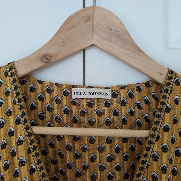 Ulla Johnson Silk Golden Flutter Dress - Picture 6 of 12